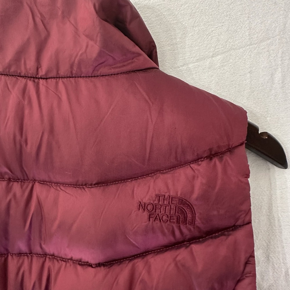 The North Face Puffer Vest Womens Small Red Goose Down 550 Quilted Aconcagua‎ - Picture 6 of 9